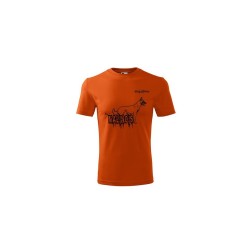 Koszulka - D4M malinois pomarańczowa